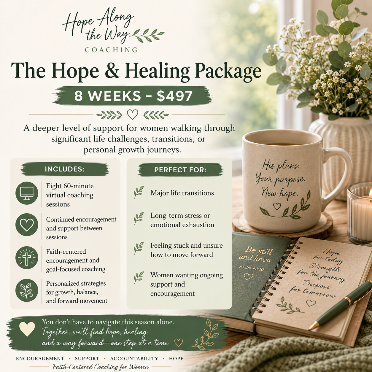 The Hope and Healing Package coaching product preview.